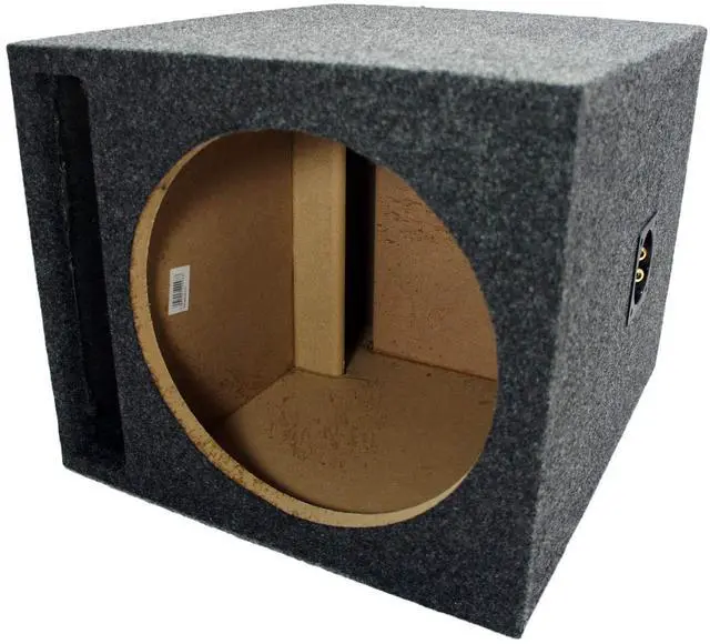 Alt view image 6 of 6 - Universal Car Stereo Slotted S Port Single 12" Kicker Bundle Comp C12 Sub Box Enclosure & Harmony HA-A400.1 Amp
