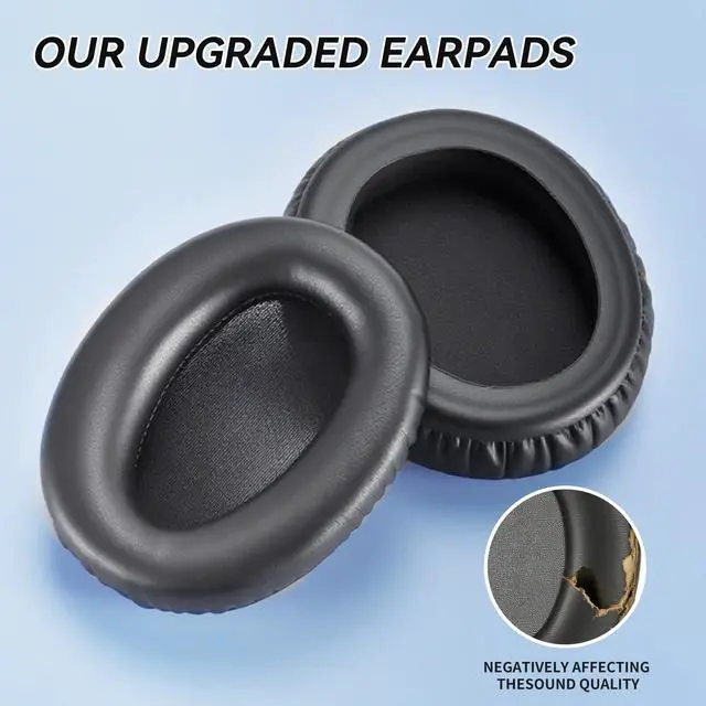 Alt view image 5 of 7 - Earpads for Sony WH-CH700N/MDR-ZX780/MDR-ZX770/MDR-10R - Black | Perfect Fit, Simple Quick Install, Noise Isolation, Enhanced Durability, Ergonomic, Long Sessions, High-Density Foam