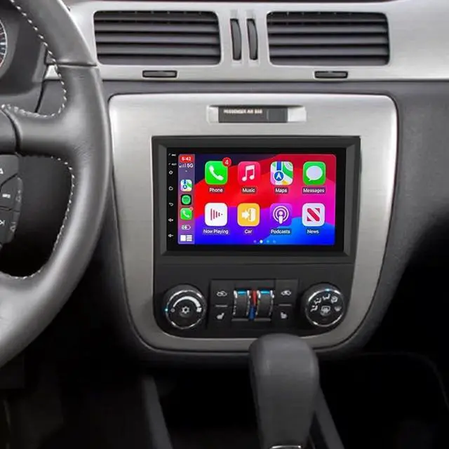 Alt view image 6 of 7 - Android 14 Upgrade Car Radio Stereo for Chevy Impala 2006-2013 Head Unit with Wireless Carplay Android Auto, 7 inch Touchscreen Stereo Bluetooth WiFi GPS Navigation Backup Camera FM/RDS SWC-2+32G