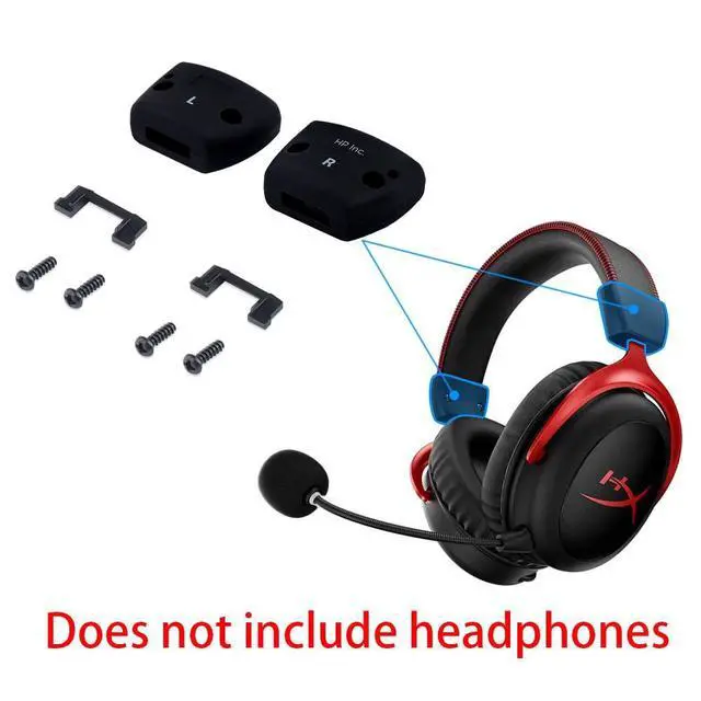 Alt view image 2 of 6 - Cloud Alpha Hinge Clamps - Replacement Hinge Side Buckles Parts for HyperX Cloud/S/Pro, Cloud 2/Cloud II/Cloud 2 Core/Cloud Core Wireless Gaming Headsets(Right+Left)