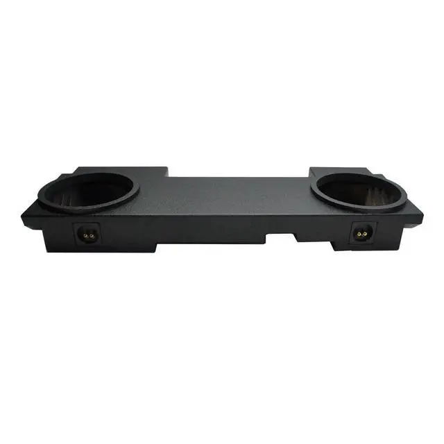 Alt view image 3 of 6 - W12S4 Dual 12" Rhino Coated Sub Box Fits 2002-2013 Chevy Avalanche | Sealed loaded enclosure installed subwoofer drivers, 500W RMS combined power, 4 Ohm interior-lined design, 12 inch size