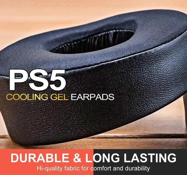 Alt view image 3 of 7 - PS5 Cooling Gel Earpads - Compatible with PS5 PlayStation 5 Pulse 3D Headset (Hybrid Cooling Fabric)