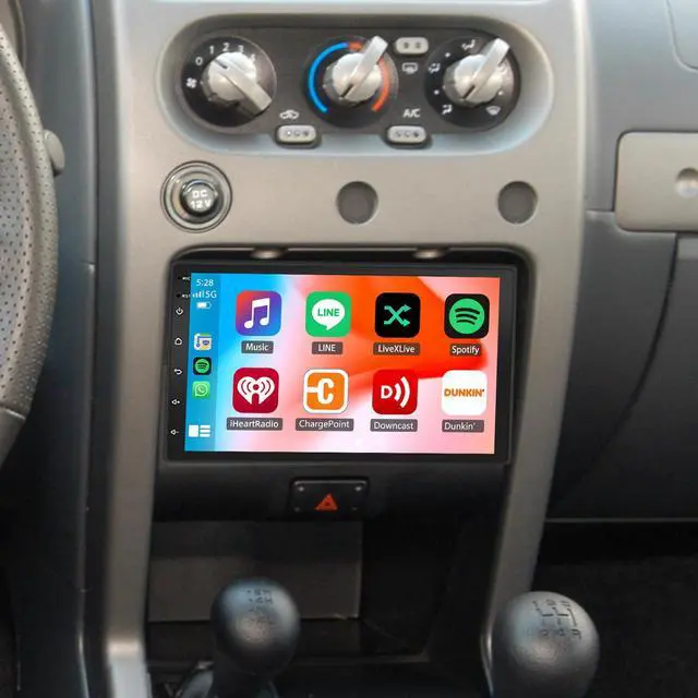 Main image of 7'' Car Stereo Radio Upgraded for Nissan Frontier 2001 2002 2003 2004 | Touch Screen Double Din Android 14 GPS Navi Head Unit with Wireless Carplay Android Auto FM/SWC/WiFi/Bluetooth/Camera