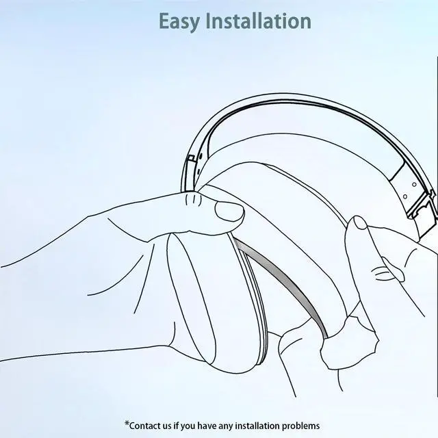Alt view image 5 of 6 - Earpads Cushion Compatible with Status Audio CB-1 Headphone Ear Pads Replacement with Softer Protein Leather and Memory Foam