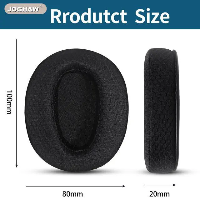 Alt view image 5 of 7 - Replacement Ear Pads for Headphones - Compatible for Sony WH-CH700N/MDR-ZX780/ZX770 | Premium Breathable mesh Cushions with Soft Memory Foam for Comfort - Black