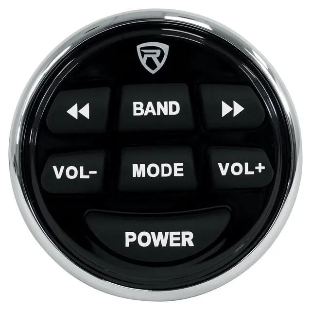 Alt view image 7 of 7 - RGHR2 Marine Gauge Hole Receiver Bundle with RWB80B 8" Speakers | IP66 Waterproof, Bluetooth, USB, AM/FM, RCA Aux, 8" Black Wakeboard Tower Speaker Pair, Wired Remote, Boat, 2-Items