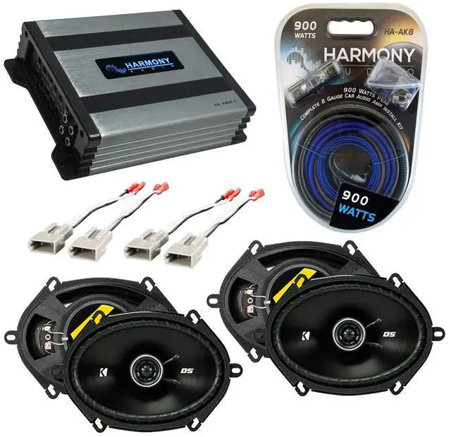 Main image of Kicker DSC68 Compatible with Ford F-150 2004-2004 Bundled with Harmony HA-A400.4 Amplifier Factory Speaker Replacement Package