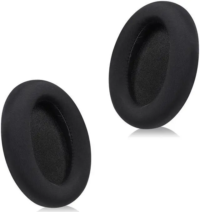 Main image of Replacement Ear Pads for Headphones - Compatible for Sony WH-1000xm3 | Premium Ice Silk Cloth Cushions with Soft Memory Foam for Comfort - Black
