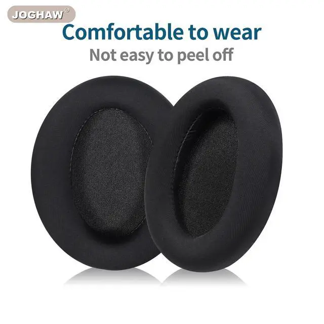 Alt view image 4 of 7 - Replacement Ear Pads for Headphones - Compatible for Sony WH-1000xm3 | Premium Ice Silk Cloth Cushions with Soft Memory Foam for Comfort - Black