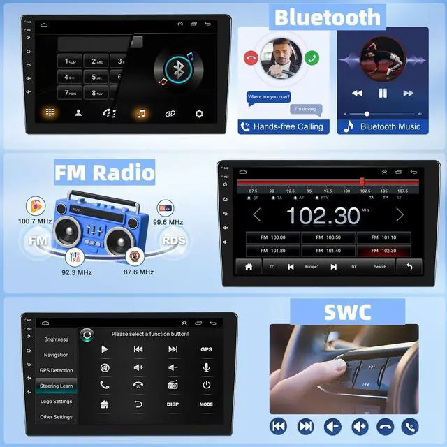 Alt view image 5 of 7 - 8Core 4+64G Radio for KIA Forte Cerato K3 2013-2018 with Wireless Carplay Android Auto, 9'' Touch Screen for Forte Stereo Bluetooth, 32EQ DSP, GPS, WiFi, 59UI, FM, SWC, Mic, Backup Cam