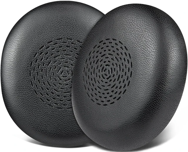 Main image of Lambskin Ear Cushions for Jabra Evolve2 75 - Black | (Not Fit Evolve 75), Earpads for Evolve2 75 On-ear Headphones