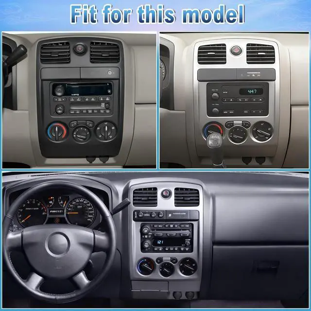 Alt view image 7 of 7 - Android 14 Double Din Car Stereo Radio for GMC Canyon 2004-2012 | 2G+32G 7" Touchscreen Car Radio w/Wireless Carplay Android Auto GPS WiFi Bluetooth RDS DSP SWC Mic Backup Camera