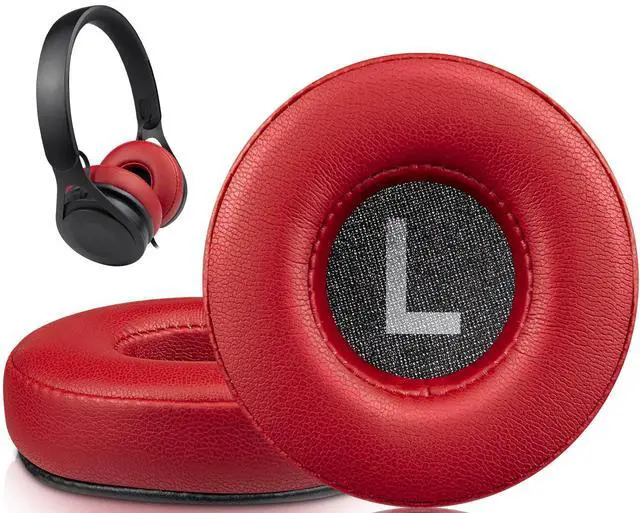 Main image of Professional Ear Pads Cushions Replacement for Beats EP Wired On-Ear Headphones, Ear Pads with High-Density Noise Isolation Foam - EP PL Red