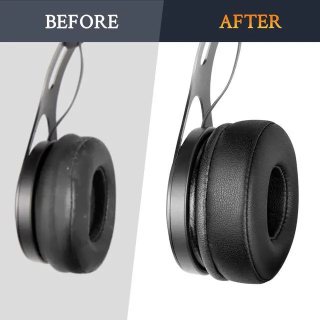 Alt view image 3 of 6 - Professional Ear Pads Cushions Replacement for Beats EP Wired On-Ear Headphones, Ear Pads with High-Density Noise Isolation Foam - EP PL Black