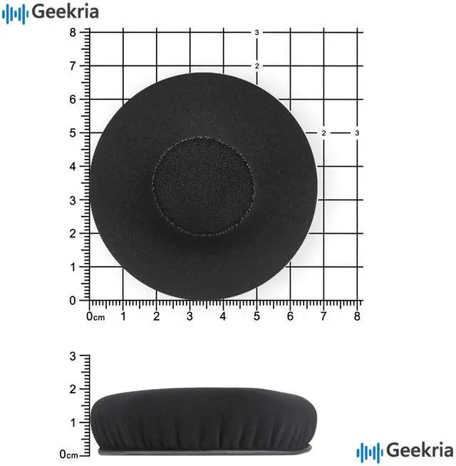 Alt view image 6 of 7 - Comfort Fabric Replacement Ear Pads for Sennheiser Urbanite On-Ear Headphones (Not Compatible with Sennheiser Urbanite XL) Ear Cushions, Repair Parts (Black)