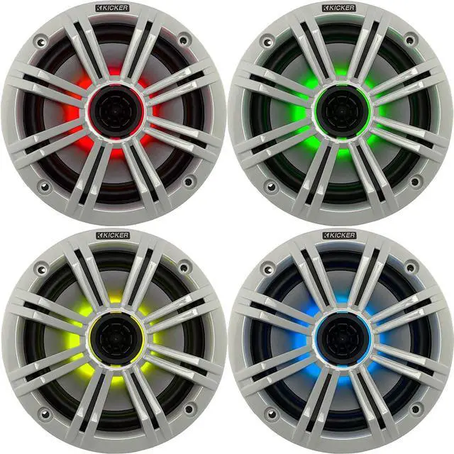 Main image of LED White OEM Replacement Marine 6.5" 4 Ohm Coaxial speaker Bundle - 4 Speakers