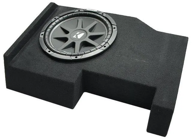 Main image of Kicker Comp C12 Loaded 12" Sub Box Fits 2014-2018 Chevy Silverado Crew Cab | single subwoofer enclosure, vehicle-specific design by ASC, deep bass upgrade for your pickup, 12 inch size