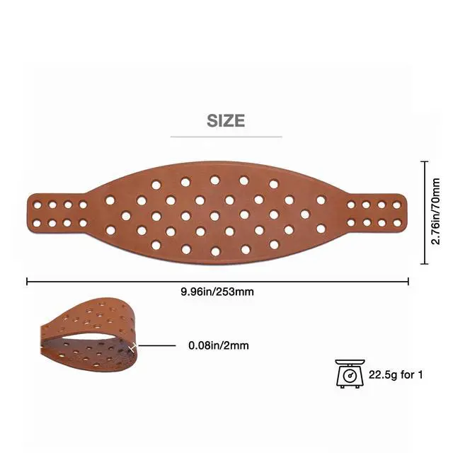 Alt view image 2 of 6 - Wide Genuine Leather Headband Strap -Compatible with Audeze Maxwell Gaming Headset & Audeze MM-100 Professional Headphone,Premium Handcrafted, Durable, Comfortable, Cooler