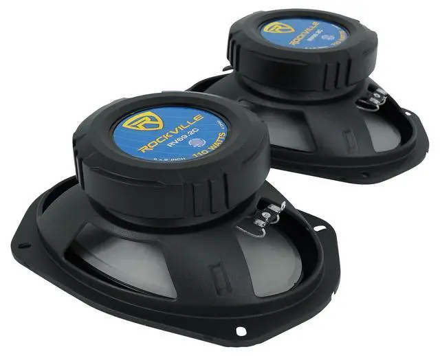 Alt view image 4 of 7 - RV69.2C 6x9 Component Car Speaker 2-Pair with RXA-F1 Amplifier | 2000W Peak / 440W RMS Speaker 4-Pack, CEA Rated, 4 Ohm, RXA-F1 1600W Peak / 400W RMS Amp, RWK42 Kit, 6-Items