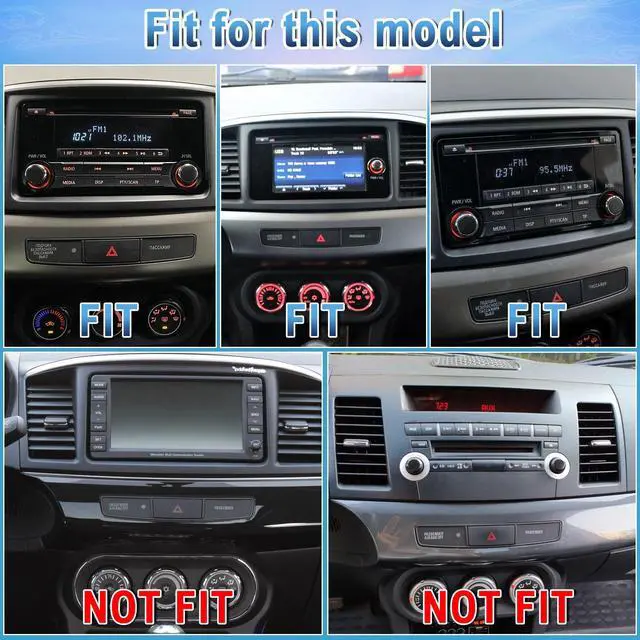 Alt view image 6 of 7 - 2 Din Car Stereo Upgrade Radio for Mitsubishi Lancer 2008-2017 | Android 14 7" Touchscreen Wireless Carplay Android Auto GPS WiFi Bluetooth RDS DSP SWC Mirrorlink Mic Backup Camera