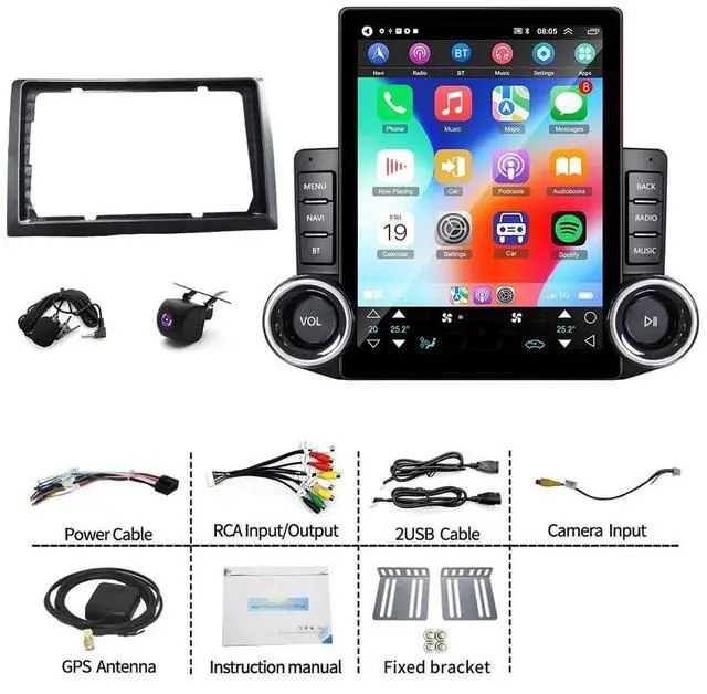 Alt view image 4 of 7 - 4+64G 9.7" Android 15 Car Stereo Radio for Mercedes Benz Sprinter 2006-2018 | With Wireless CarPlay & Android Auto, Touch Carplay Screen for Car, Bluetooth 5.0/5G WiFi/GPS/FM/RDS/SWC/Backup Camera/Mic