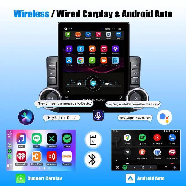 Alt view image 6 of 7 - 4+64G 9.7" Android 15 Car Stereo Radio for Mercedes Benz Sprinter 2006-2018 | With Wireless CarPlay & Android Auto, Touch Carplay Screen for Car, Bluetooth 5.0/5G WiFi/GPS/FM/RDS/SWC/Backup Camera/Mic