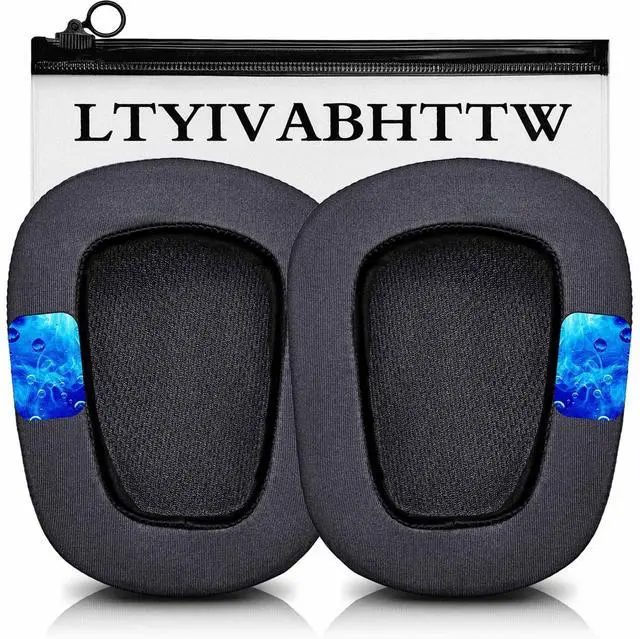 Main image of G935 Cooling Gel Earpads - Compatible with G935 G933 G633 G635 Headset, Hybrid Fabric Cooling Gel Replacement Earpads (Hybrid Fabric)