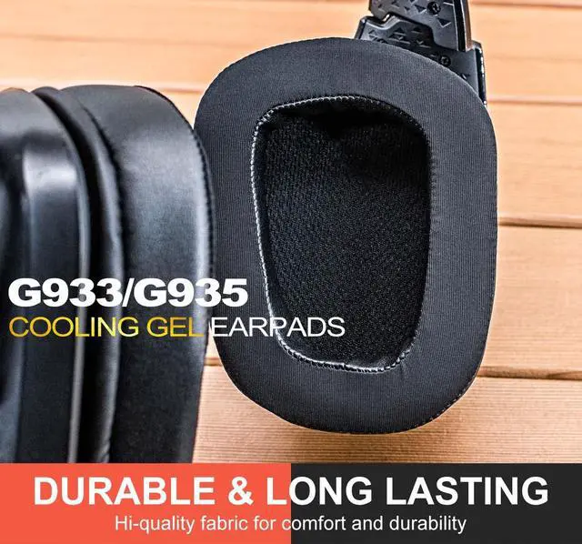Alt view image 4 of 7 - G935 Cooling Gel Earpads - Compatible with G935 G933 G633 G635 Headset, Hybrid Fabric Cooling Gel Replacement Earpads (Hybrid Fabric)