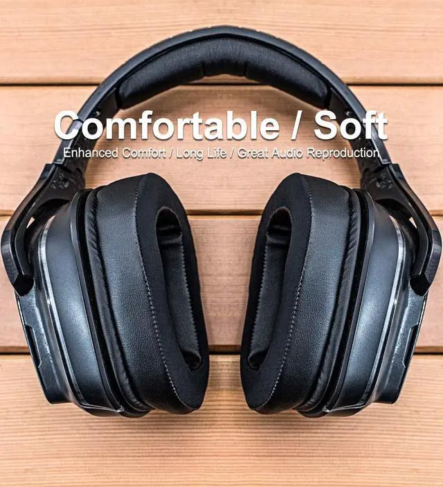 Alt view image 3 of 7 - G935 Cooling Gel Earpads - Compatible with G935 G933 G633 G635 Headset, Hybrid Fabric Cooling Gel Replacement Earpads (Hybrid Fabric)