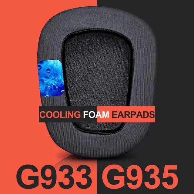 Alt view image 5 of 7 - G935 Cooling Gel Earpads - Compatible with G935 G933 G633 G635 Headset, Hybrid Fabric Cooling Gel Replacement Earpads (Hybrid Fabric)