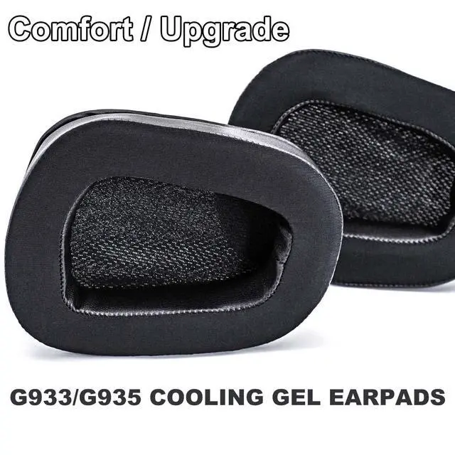 Alt view image 7 of 7 - G935 Cooling Gel Earpads - Compatible with G935 G933 G633 G635 Headset, Hybrid Fabric Cooling Gel Replacement Earpads (Hybrid Fabric)