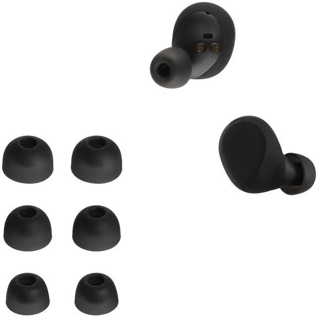 Main image of 6X Silicone Ear Tips for Jabra Elite 8 Active - 3 Sizes - Replacement Earbud Tips for in-Ear Headphones - Black
