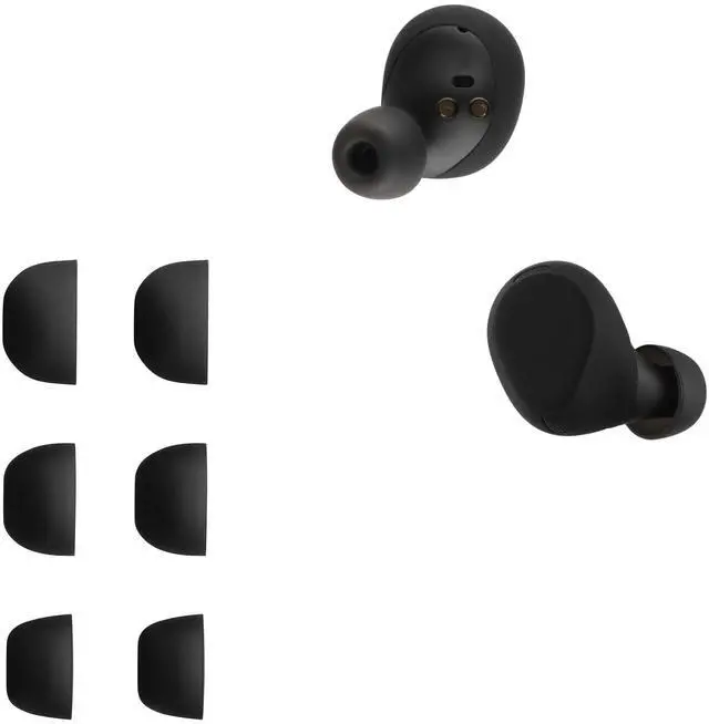 Alt view image 6 of 7 - 6X Silicone Ear Tips for Jabra Elite 8 Active - 3 Sizes - Replacement Earbud Tips for in-Ear Headphones - Black