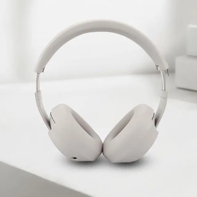 Alt view image 7 of 7 - Studio Pro Silicone 2-in-1 Sweat Case Cover Set with Anti-Scratch Ear Pad Covers & Zipper Headband Cover Compatible with Beats Studio Pro Wireless HeadphonesOff White