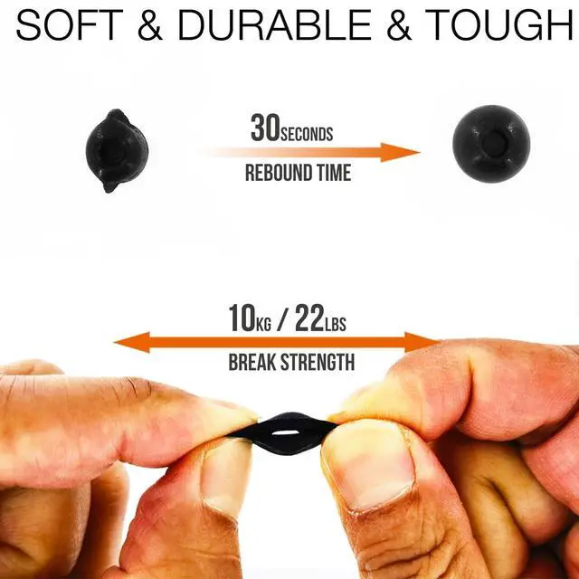 Alt view image 3 of 4 - Replacement Memory Foam Eartips for Technics EAH-AZ100 Wireless Earbuds, Black Foam Ear Tips