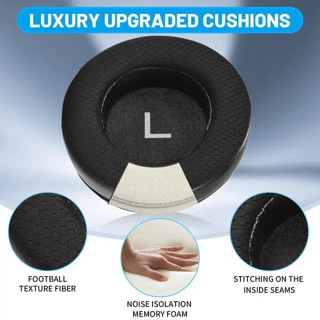 Alt view image 6 of 7 - Lukvoce Mesh Earpads for AKG K52/K92/K240/K550, Black | for AKG Pro Audio K52/K72/K92/M220/K240/K241/K242/K271/K272/K340/K550/K550 MKII/K550 MKIII/K551/K553/K553 MKII/K553 Pro