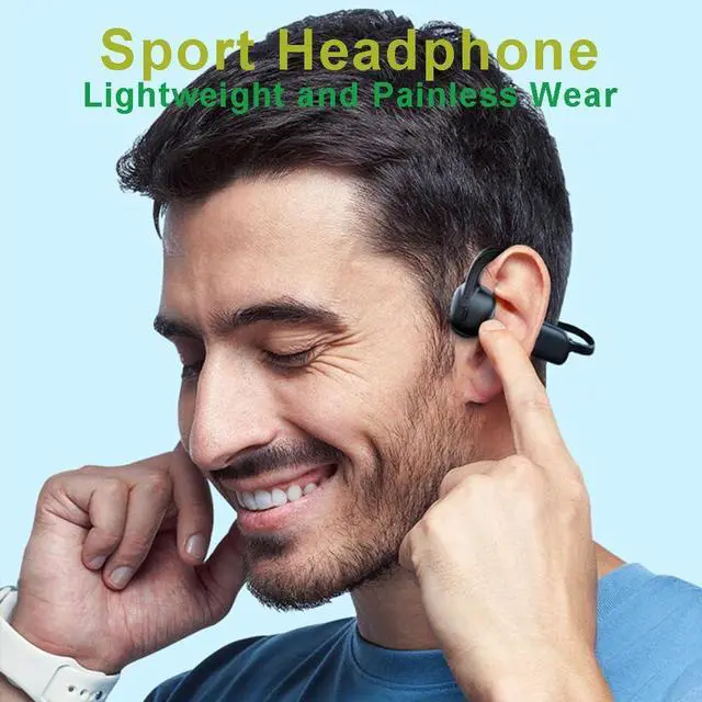 Alt view image 5 of 6 - Swimming Headphones True Bone Conduction Open Ear Headset MP3 Player Built-in 32G Memory IP68 Underwater Waterproof Stereo Bluetooth Earphone for Driving Bicycling Running Skiing-Orange