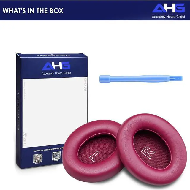 Alt view image 7 of 7 - AHG QuietComfort Ultra Ear Pads Replacement Cushion Compatible with Bose Quiet Comfort Ultra (QC Ultra) Noise Cancelling Headphones (Deep Plum). Easy DIY Fit | Extra Thick | Premium Materials