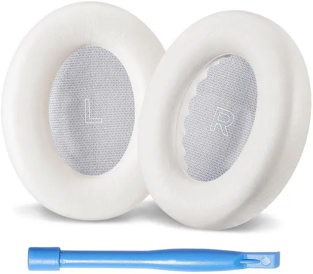 Main image of quietcomfort Ultra Ear Pads Cushion Compatible with Bose QuietComfort Ultra (QC Ultra) Noise Cancelling Headphones (White Smoke). Premium PU Leather | Extra Thick | Durable
