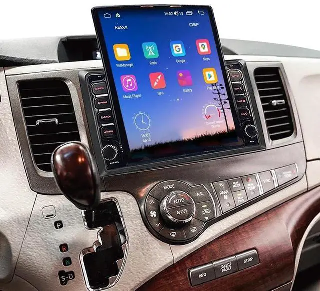 Main image of 9.7 inch Vertical Touch Screen Car Stereo for Toyota Sienna 2011-2020 Radio with Wireless CarplayAndroid 14 for Sienna Head Unit with Backup Camera Bluetooth GPS Navi FM/RDS DSP Mirror Link, 2+32G