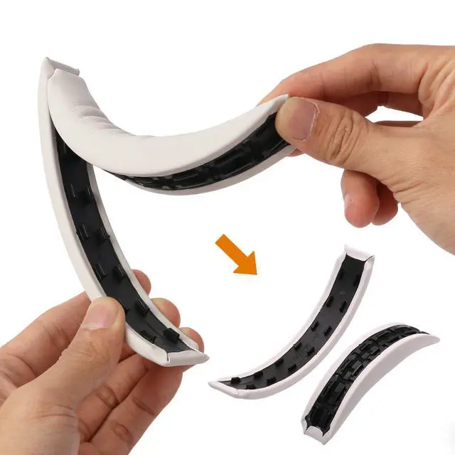 Alt view image 3 of 6 - HeadponeMate Replacement Headband Cushion for Bose QC35 / QC35II / QC45 Headphones (White Smoke)
