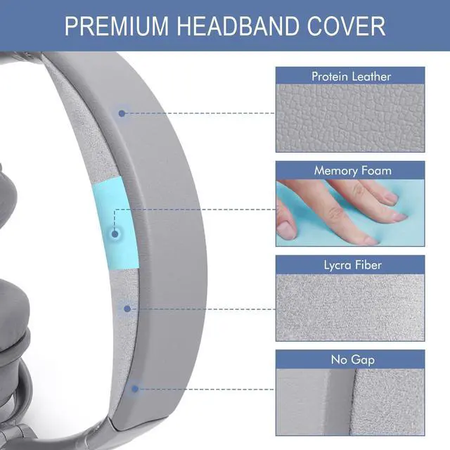 Alt view image 4 of 7 - Replacement Kit for for Bose QC35 & QC35 ii (QuietComfort 35 II) | Ear Pads Cushions + Headband, Extra Comfort, Repair Part, Easy DIY Installation with Tool - Silver