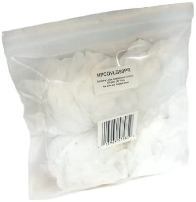 Main image of Disposable Sanitary Earpiece Covers for Large Headphones 100 pcs (50 Pair)