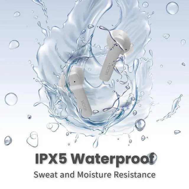 Alt view image 6 of 6 - Wireless Earbuds Bluetooth Headphones, Noise Cancelling Earbuds with Deep Bass, Hybrid ANC, Transparency mode, IPX5 Waterproof in Ear Built in Mic Headphones for Sport, Work (30H Playtime, White)