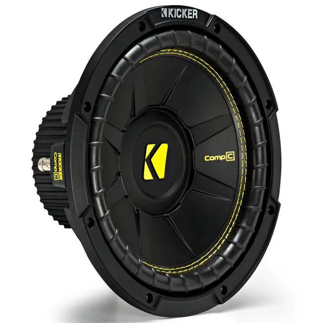 Alt view image 2 of 4 - 44CWCS104 CompC 10" Subwoofer Pair Single Voice Coil 4 Ohm Subs | Everyday bass value set of 2, lightweight rigid cones, clean punchy low end, SVC simple hookup and box fit, 10 inch size