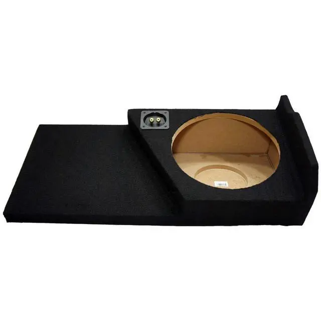 Alt view image 2 of 7 - Alpine Type S S-W12D4 12" Sub Box Fits 2014-2018 GMC Sierra Double Cab | Dual 4 ohm Single subwoofer, 1800 watt peak power, vehicle-specific enclosure, deep truck bass, 12 inch
