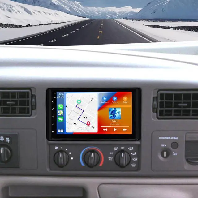 Main image of 5G WiFi Car Stereo for Ford F-250 F-350 1998 1999 2000 2001 2002 2003 2004 with Wireless CarPlay Android Auto, 7inch Android 14 Touchscreen Stereo for F-250 F-350 Bluetooth GPS FM/SWC Backup Camera