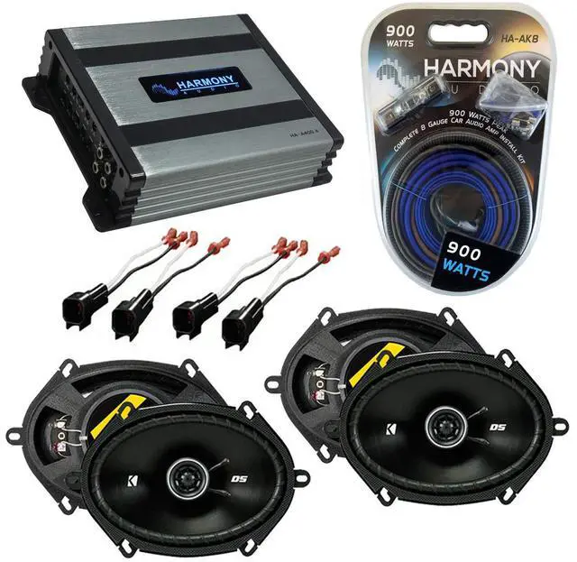 Main image of Kicker DSC68 Compatible with Ford F-150 1997-2003 Bundled with Harmony HA-A400.4 Amplifier Factory Speaker Replacement Package