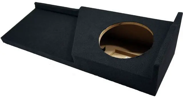 Alt view image 2 of 7 - Alpine S-W10D4 10" Subwoofer Box Fits 2007-2013 Silverado Extended Cab | Dual 4 Ohm 1200W peak driver, loaded Type matched Chevy bass enclosure, custom truck design, big low-end upgrade, 10 inch