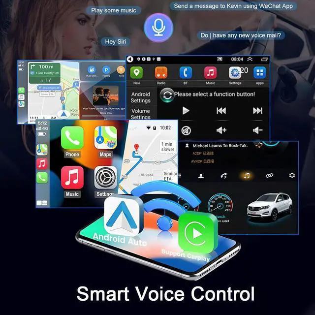 Alt view image 4 of 7 - 4+64G Double Din Car Stereo Radio for 2006-2014 Ford F250 F350 | 10.1'' Car Stereo GPS Navi Head Unit with Wireless Carplay Android Auto DVR Bluetooth WiFi RDS SWC Backup Camera